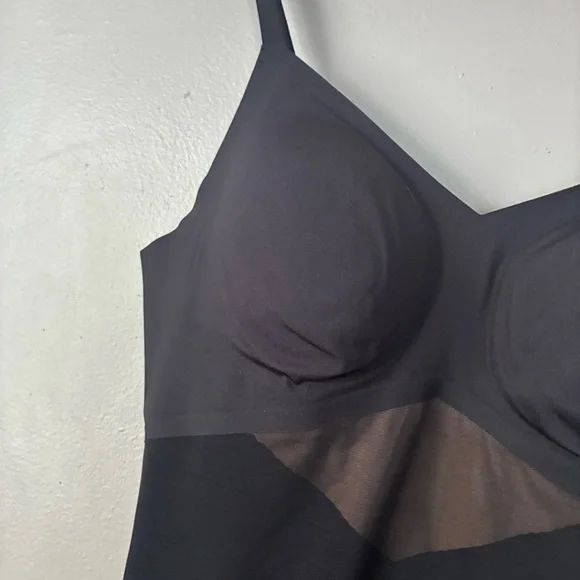 NWT Honeylove SuperPower Mid-Thigh Bodysuit Black Shapewear runway Size X-Large - Picture 5 of 10